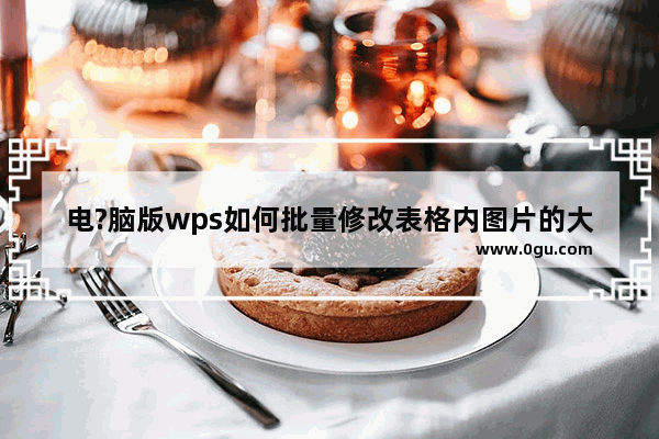 电?脑版wps如何批量修改表格内图片的大小