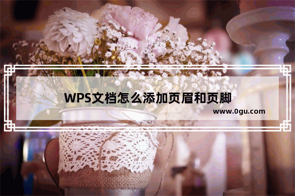 WPS文档怎么添加页眉和页脚