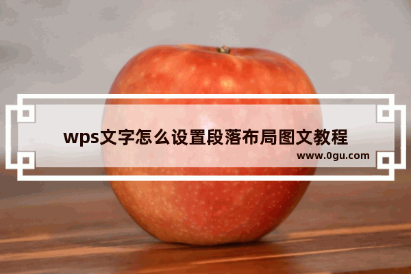 wps文字怎么设置段落布局图文教程