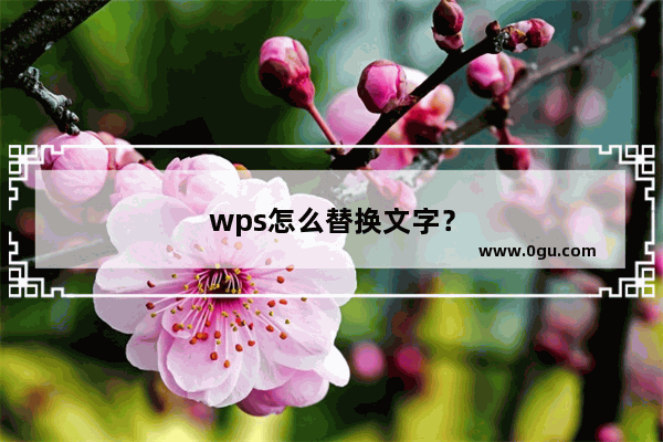 wps怎么替换文字？