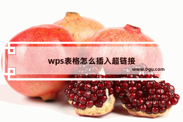 wps表格怎么插入超链接