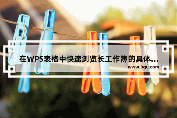 在WPS表格中快速浏览长工作簿的具体操作