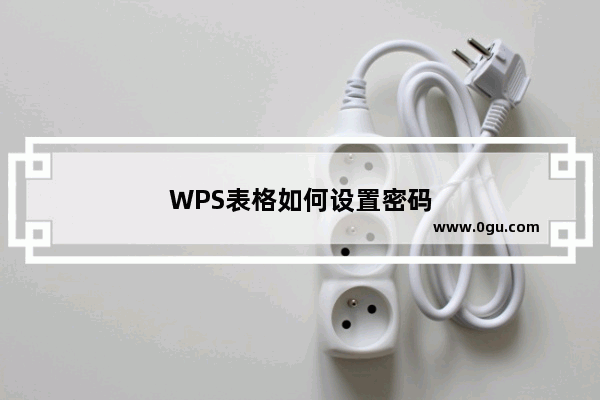 WPS表格如何设置密码