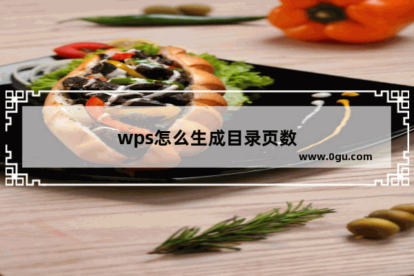 wps怎么生成目录页数