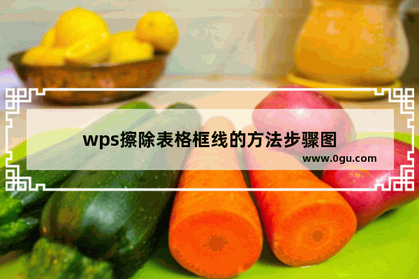 wps擦除表格框线的方法步骤图