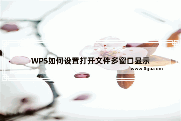 WPS如何设置打开文件多窗口显示