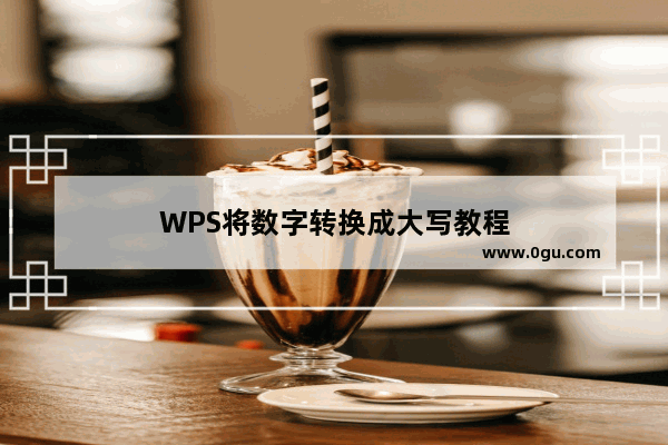 WPS将数字转换成大写教程