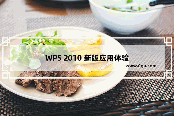 WPS 2010 新版应用体验