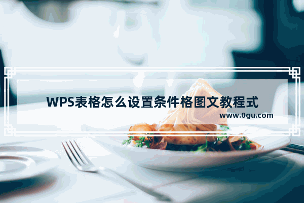 WPS表格怎么设置条件格图文教程式