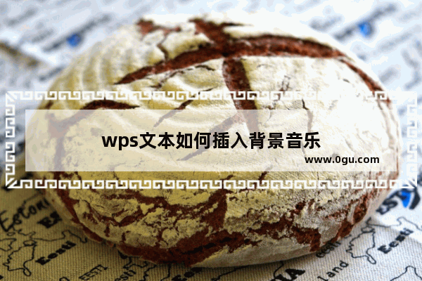 wps文本如何插入背景音乐