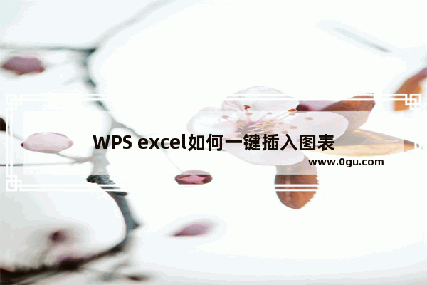 WPS excel如何一键插入图表