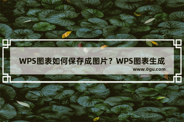 WPS图表如何保存成图片？WPS图表生成图片方法