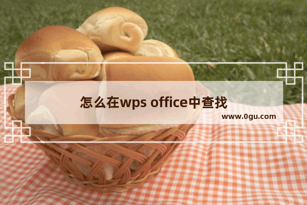 怎么在wps office中查找