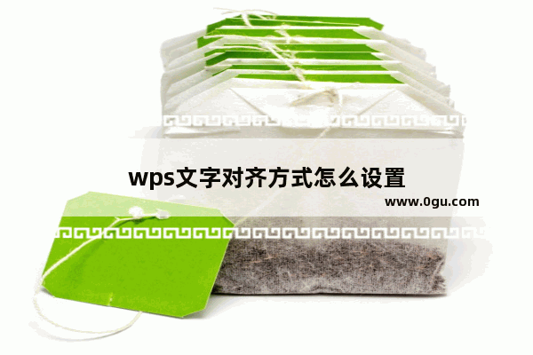 wps文字对齐方式怎么设置