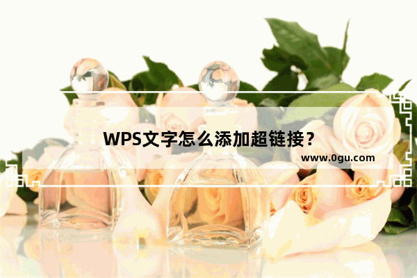 WPS文字怎么添加超链接？