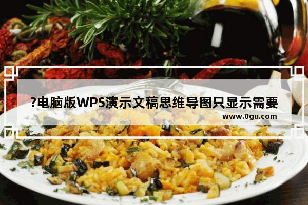 ?电脑版WPS演示文稿思维导图只显示需要编辑的部分