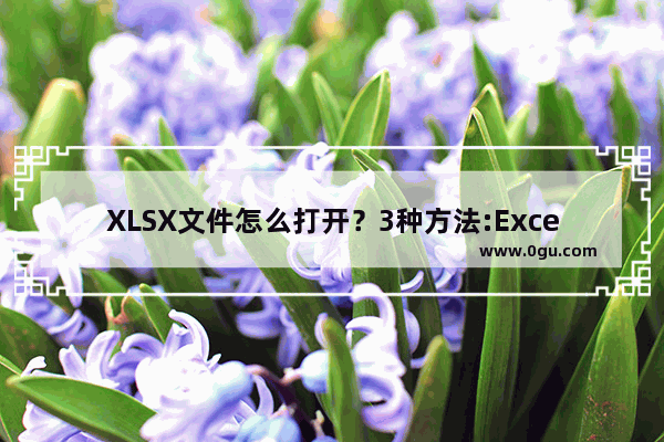 XLSX文件怎么打开？3种方法:Excel+WPS+兼容包来搞定