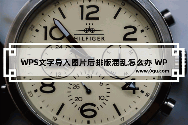 WPS文字导入图片后排版混乱怎么办 WPS文字导入图片后排版混乱解决办法