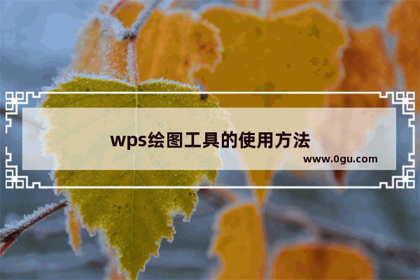 wps绘图工具的使用方法