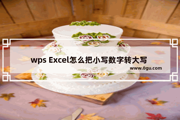 wps Excel怎么把小写数字转大写 WPS Excel中将小写数字变成大写的方法