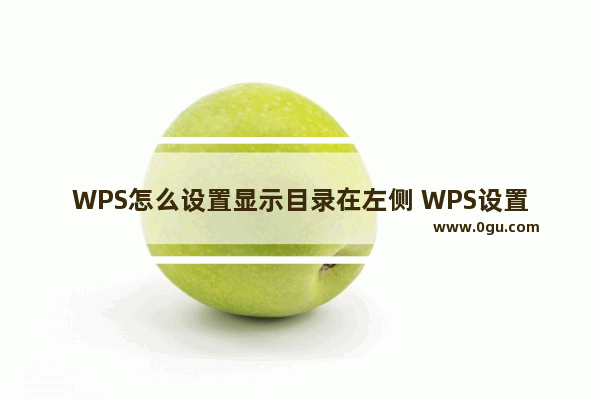 WPS怎么设置显示目录在左侧 WPS设置显示目录在左侧方法