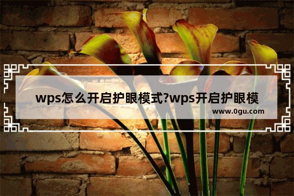 wps怎么开启护眼模式?wps开启护眼模式的方法