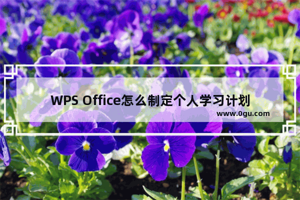 WPS Office怎么制定个人学习计划