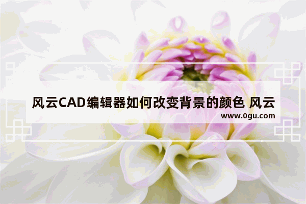 风云CAD编辑器如何改变背景的颜色 风云CAD编辑器将黑色背景改为白色的方法