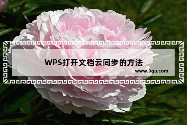 WPS打开文档云同步的方法