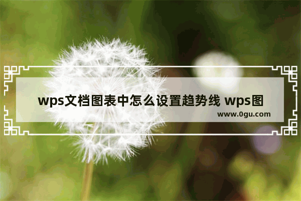 wps文档图表中怎么设置趋势线 wps图表添加趋势线的教程