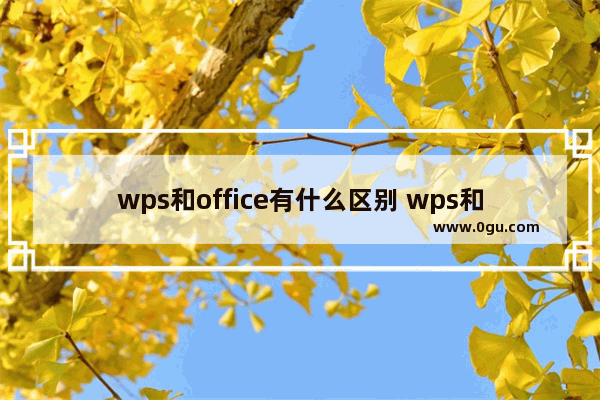 wps和office有什么区别 wps和office区别介绍