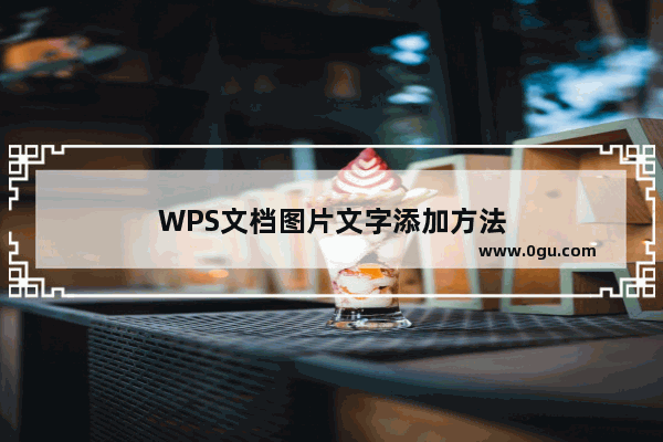 WPS文档图片文字添加方法