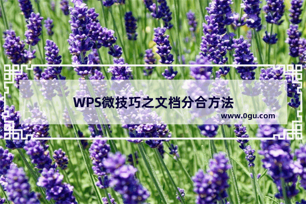 WPS微技巧之文档分合方法