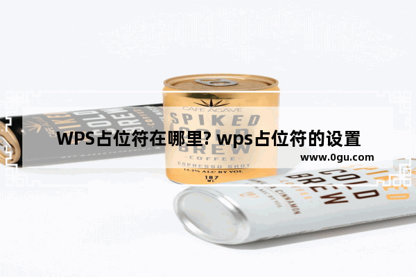 WPS占位符在哪里? wps占位符的设置技巧