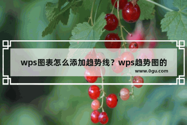 wps图表怎么添加趋势线？wps趋势图的制作方法教程