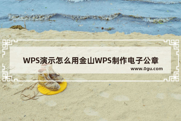 WPS演示怎么用金山WPS制作电子公章