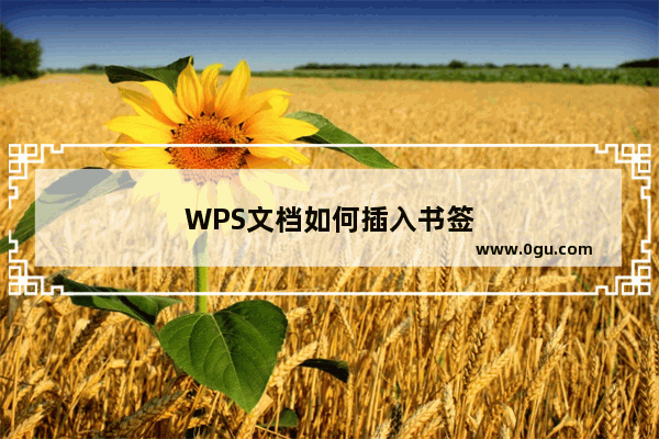 WPS文档如何插入书签