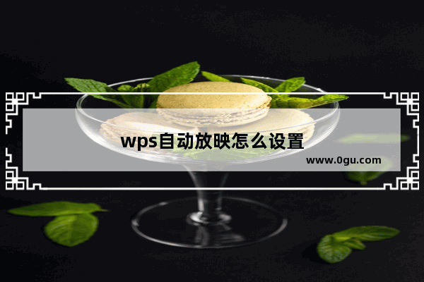 wps自动放映怎么设置