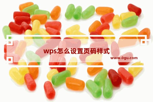 wps怎么设置页码样式