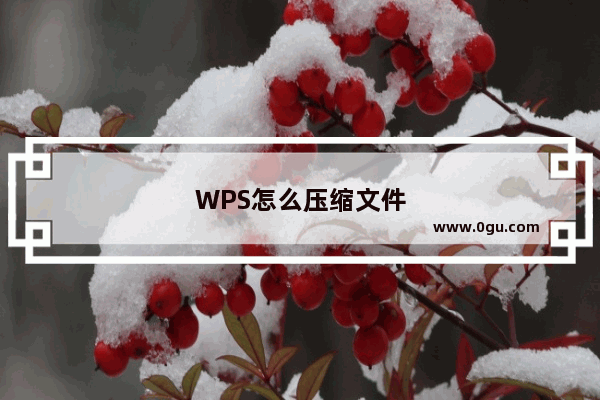 WPS怎么压缩文件