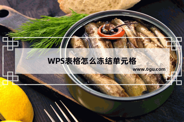 WPS表格怎么冻结单元格