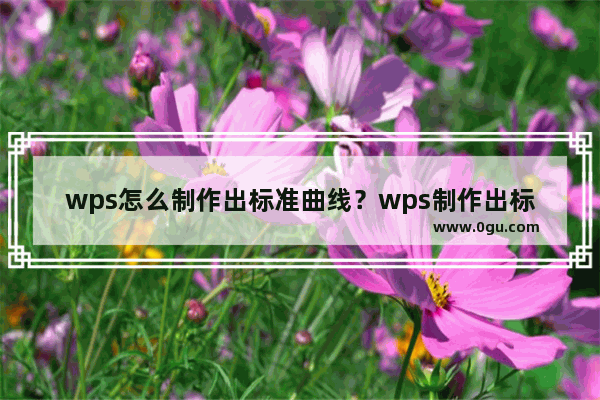 wps怎么制作出标准曲线？wps制作出标准曲线的方法