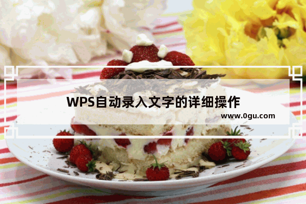 WPS自动录入文字的详细操作