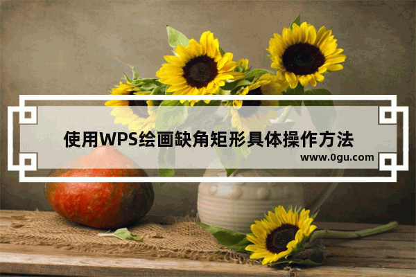 使用WPS绘画缺角矩形具体操作方法