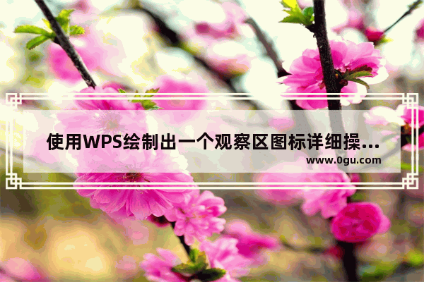 使用WPS绘制出一个观察区图标详细操作流程