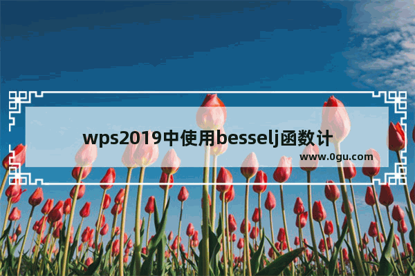 wps2019中使用besselj函数计算数据具体方法介绍