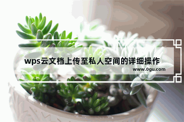 wps云文档上传至私人空间的详细操作