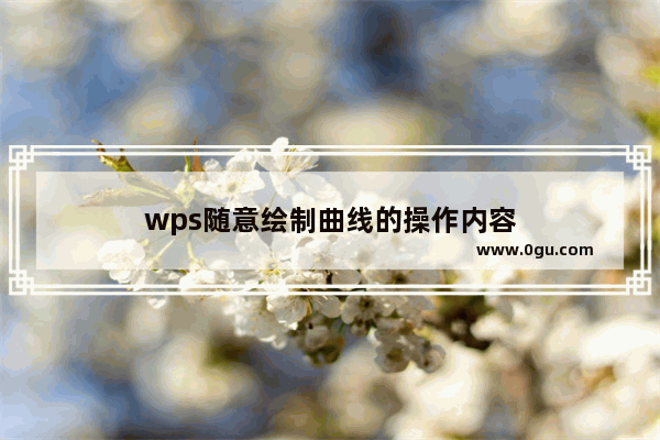 wps随意绘制曲线的操作内容