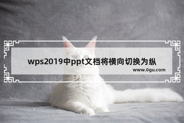 wps2019中ppt文档将横向切换为纵向具体操作方法