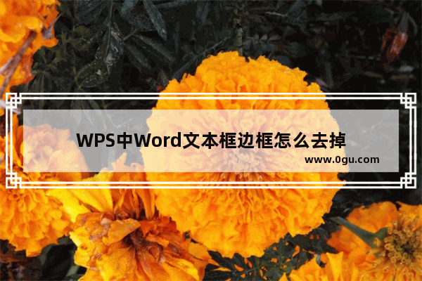 WPS中Word文本框边框怎么去掉